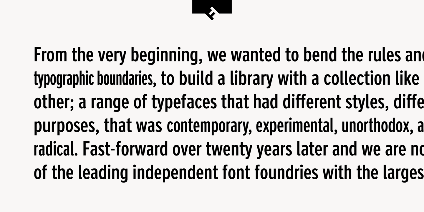 FF Nort Headline Condensed Font preview